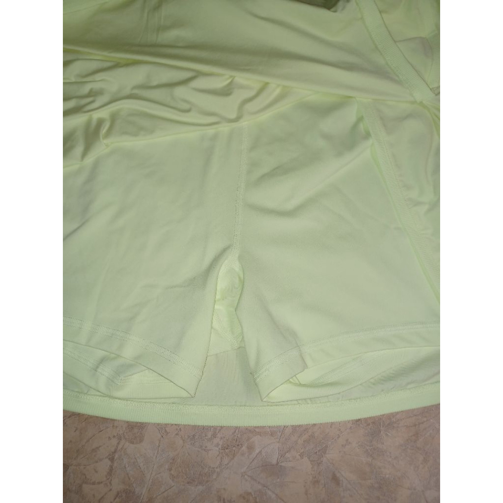 Nike Plus Tennis Fitness Skort 2X In Neon Lemon Lime - Picture 8 of 11